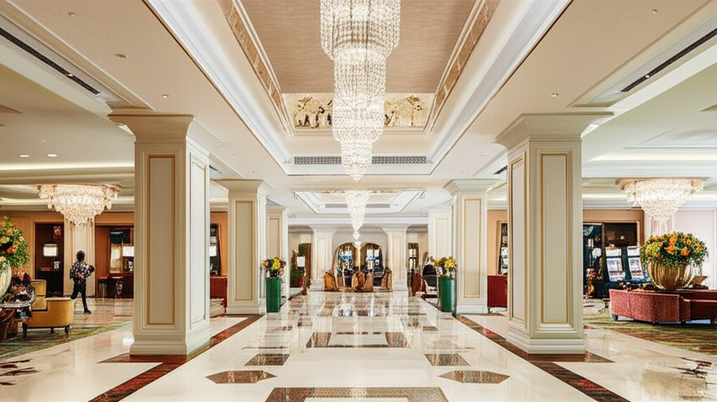 Luxury casino hotel interior